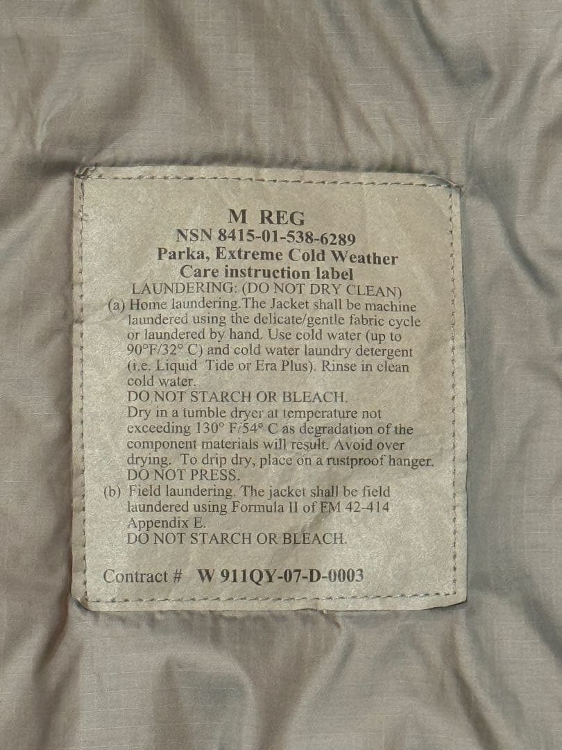 Taku　極美品 実物 ECWCS Level 7 パーカ M