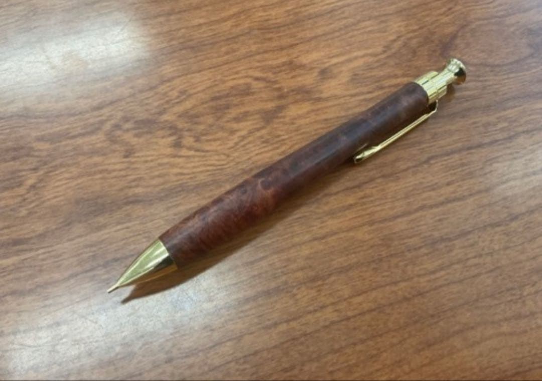 こぶた工房　　極上＋花梨瘤　0.5mシャープペンシル　(値下げ可)