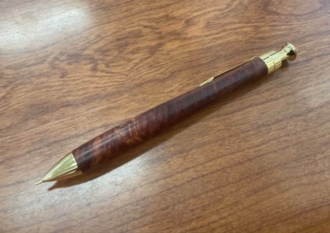 こぶた工房　　極上＋花梨瘤　0.5mシャープペンシル　(値下げ可)