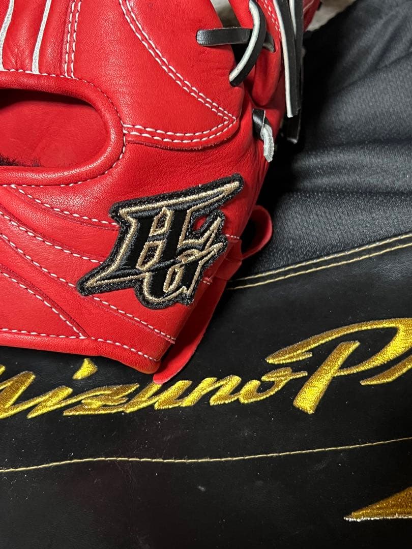 【新品最安値】ハイゴールド少年軟式野球グローブ湯もみ型付け済❣️限定モデル