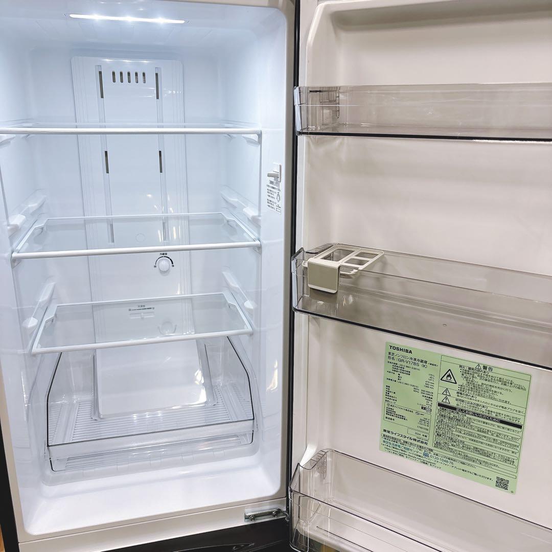 ★送料設置費込み★2024年製 東芝 ２ドア170L冷凍冷蔵庫セミマットブラック