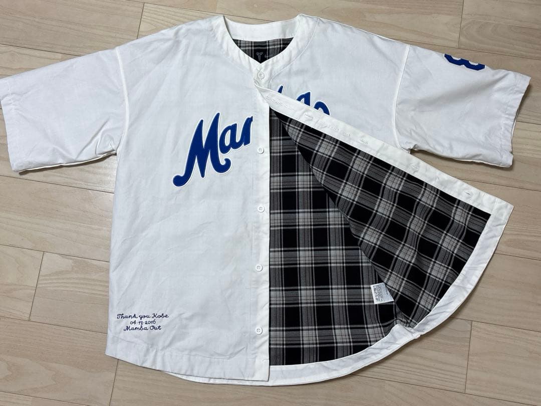 に*つ様 ナイキ x コービー ベースボール ジャージ WT/BL IB0007