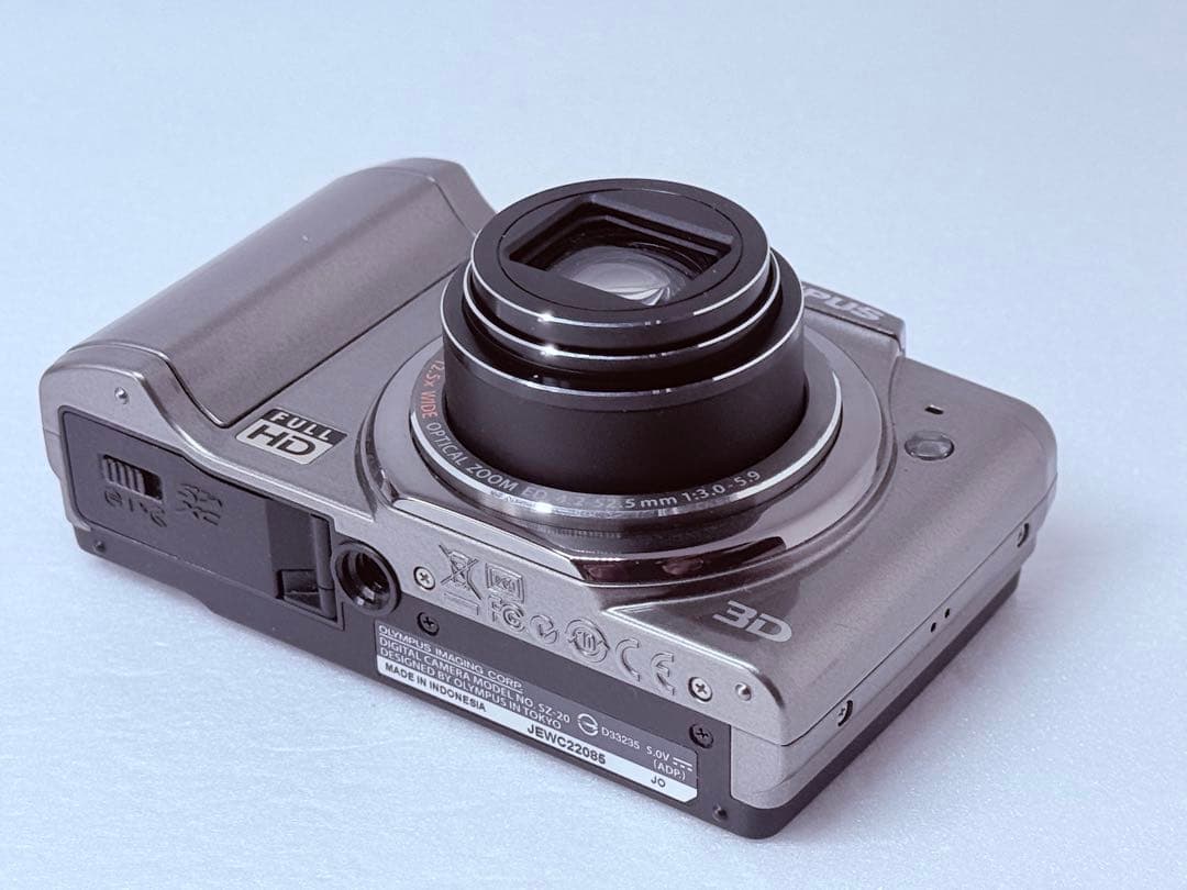 OLYMPUS SZ-20 シルバー 動作確認済 コンデジ FULL HD 3D