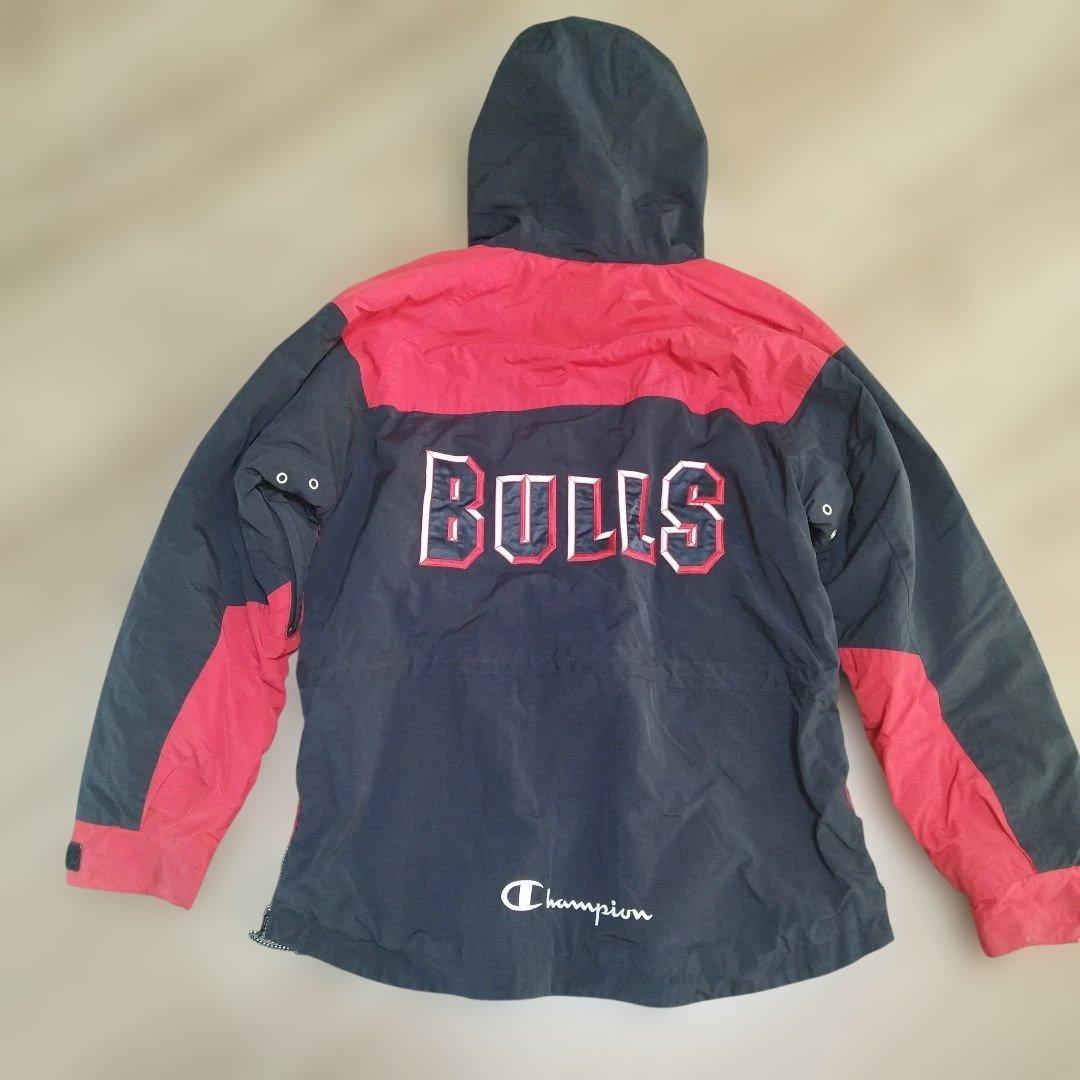 90s シカゴブルズ チャンピオン　フード付きブルゾン