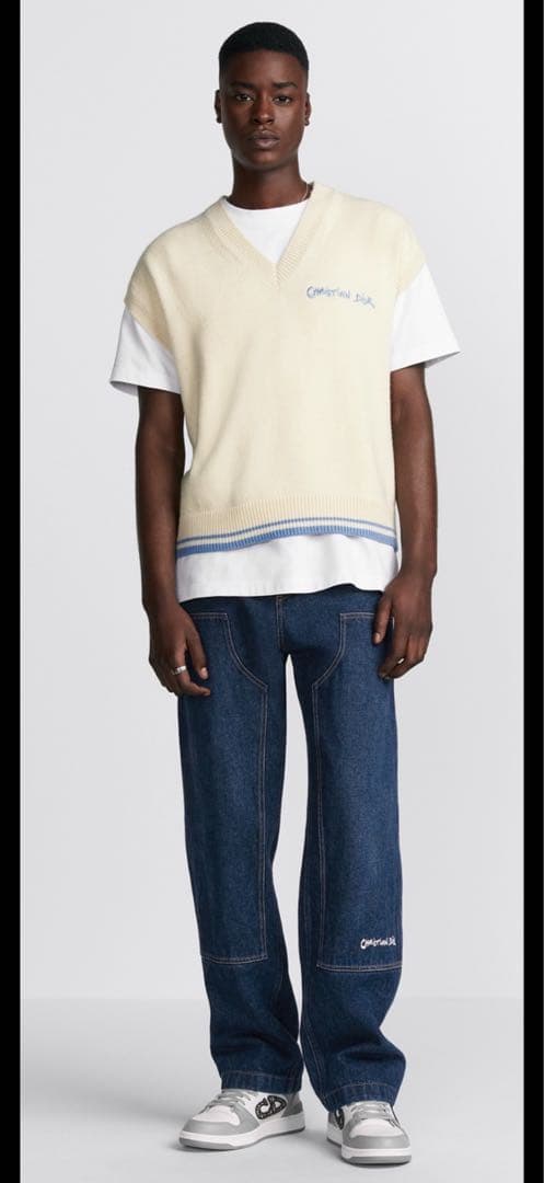 新品未使用品　ディオールメンズ　セーターベスト　ウール&アルパカ ジャージー　M