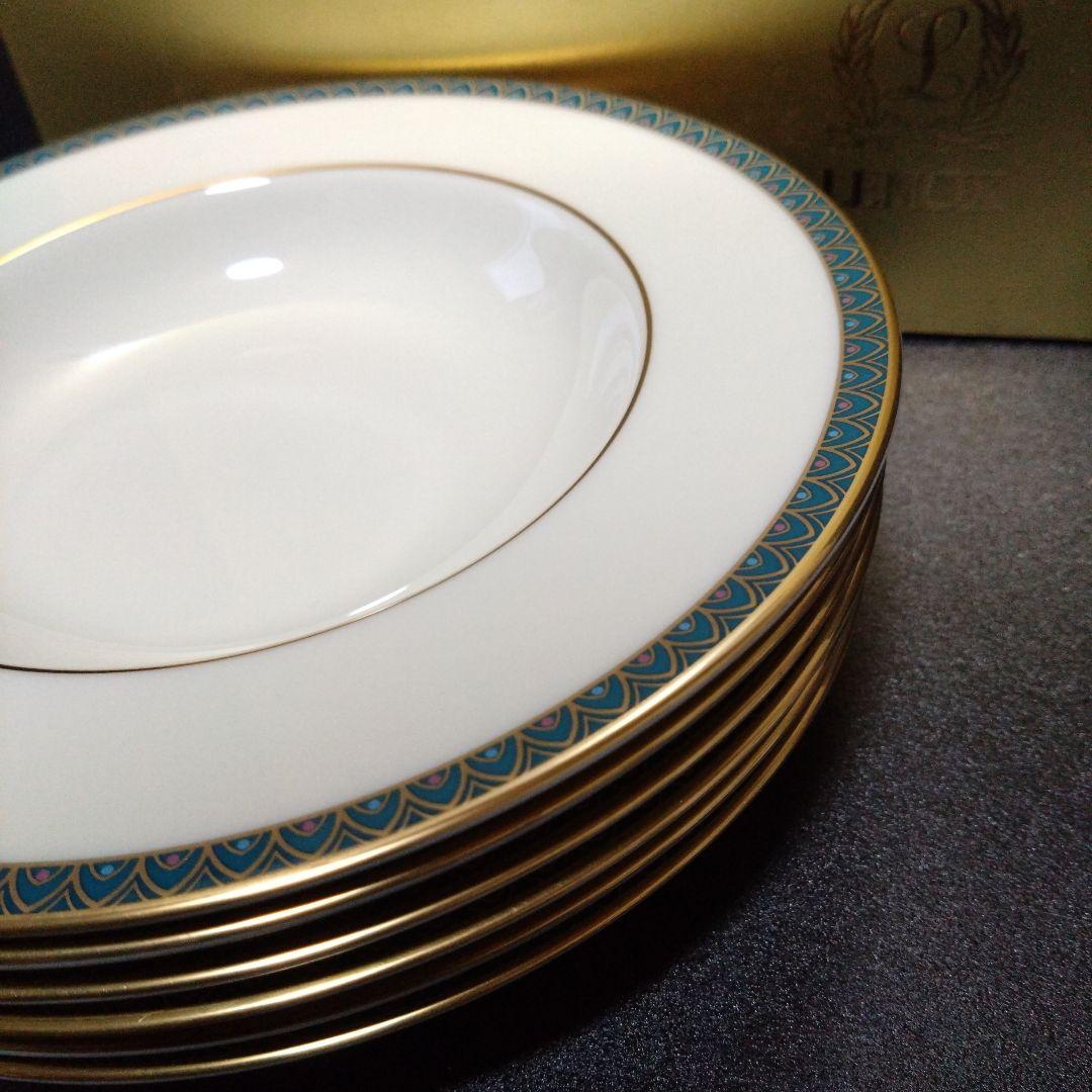 未使用 レノックススープ皿6枚 LENOX　お祝い