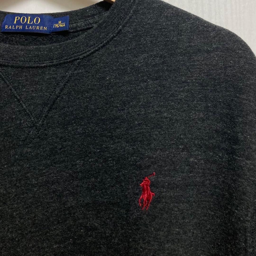 【美品◎】POLO RALPH LAUREN 刺繍ロゴ 裏起毛 スウェット M