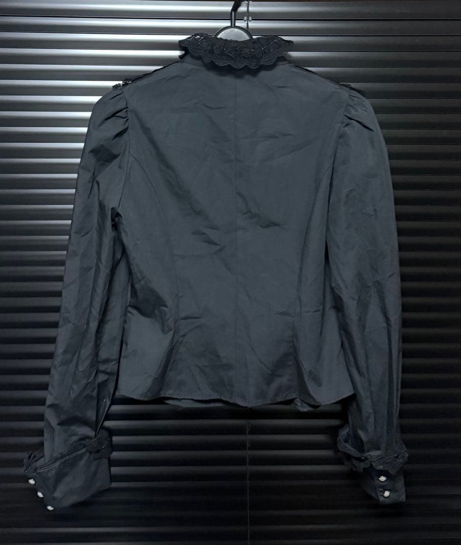 Moi-meme-Moitie 長袖フリル付きブラウス ゴスロリ ゴシック