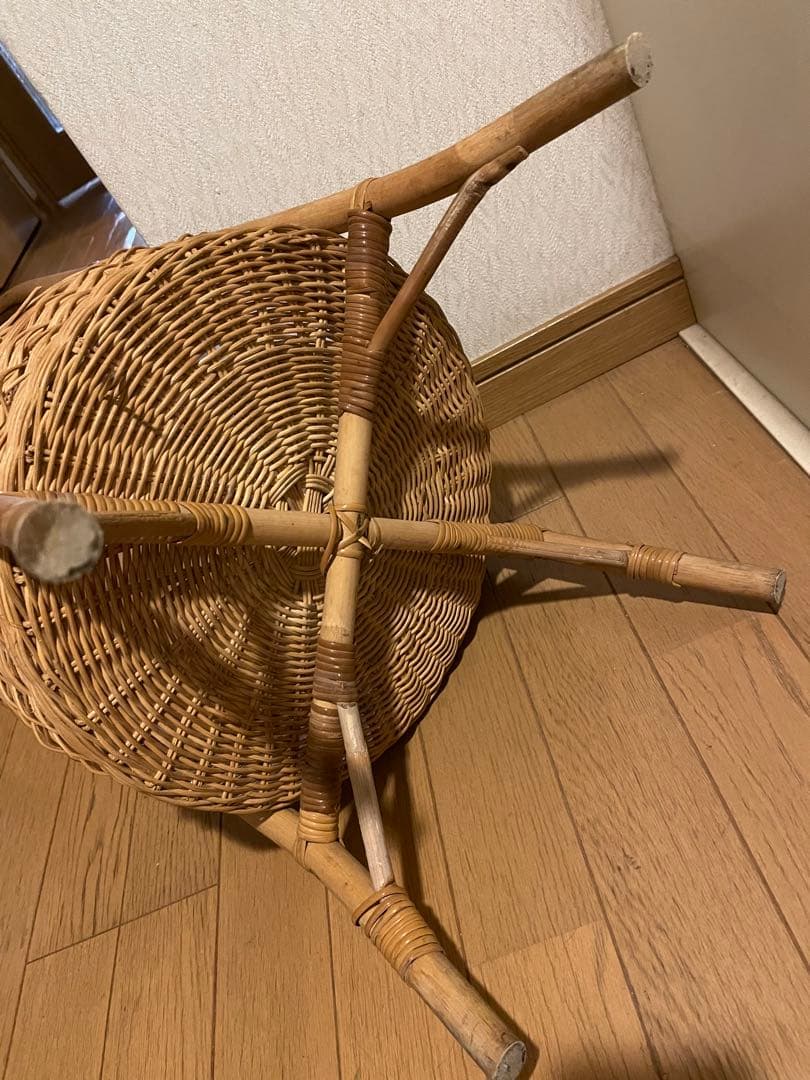 昭和レトロ　カゴ棚