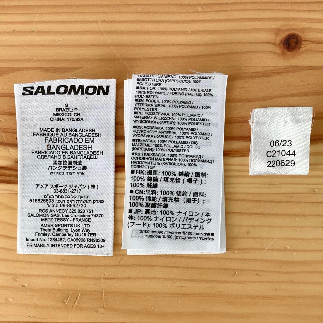 ジャケット・アウター SALOMON 23FW Elixir Micro Down Jacket S