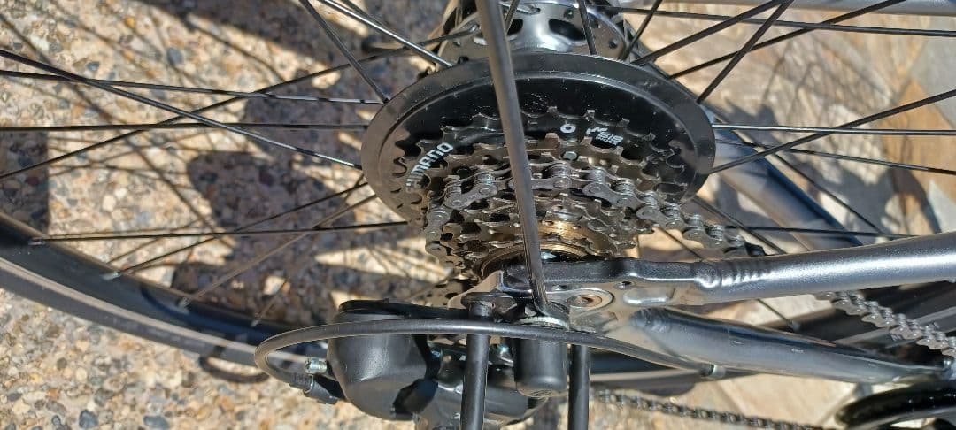 子供　スレイド　クロスバイク　26インチバスケット付き