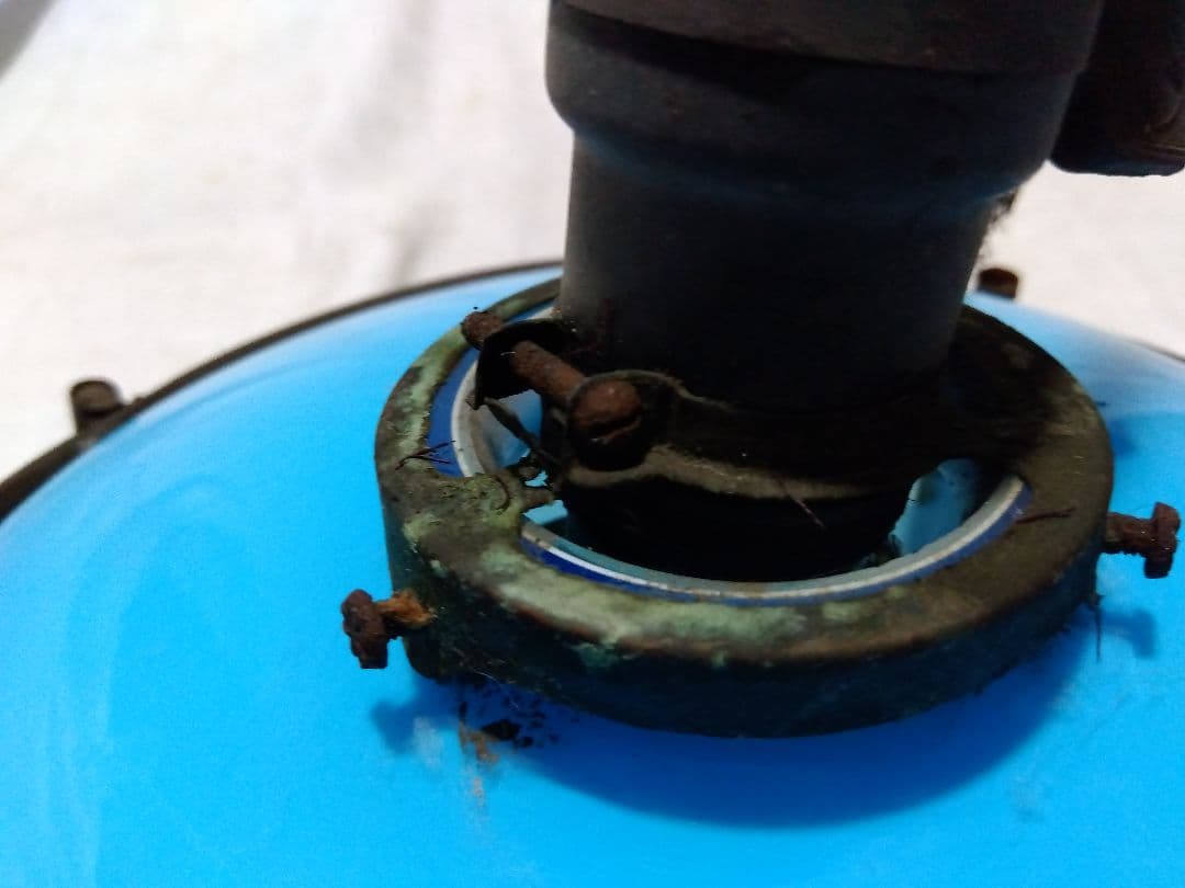 ♪古い青色ガラスの電気の笠　専用です。