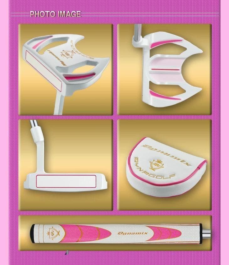 ●新品 左 レディース　極太グリップと大型ヘッドの安定感抜群のダイナミクスパター