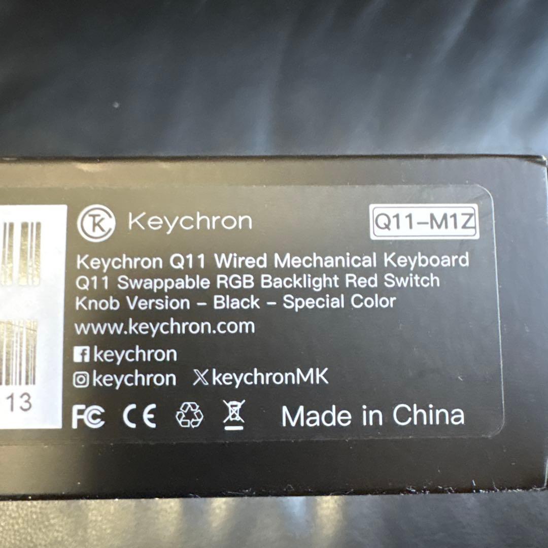 Keychron Q11 RGBバックライトメカニカルキーボード