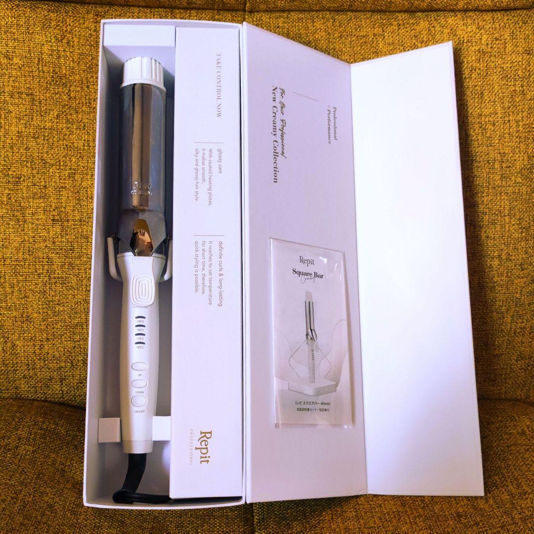 Repit Square Bar カールヘアアイロン 40mm