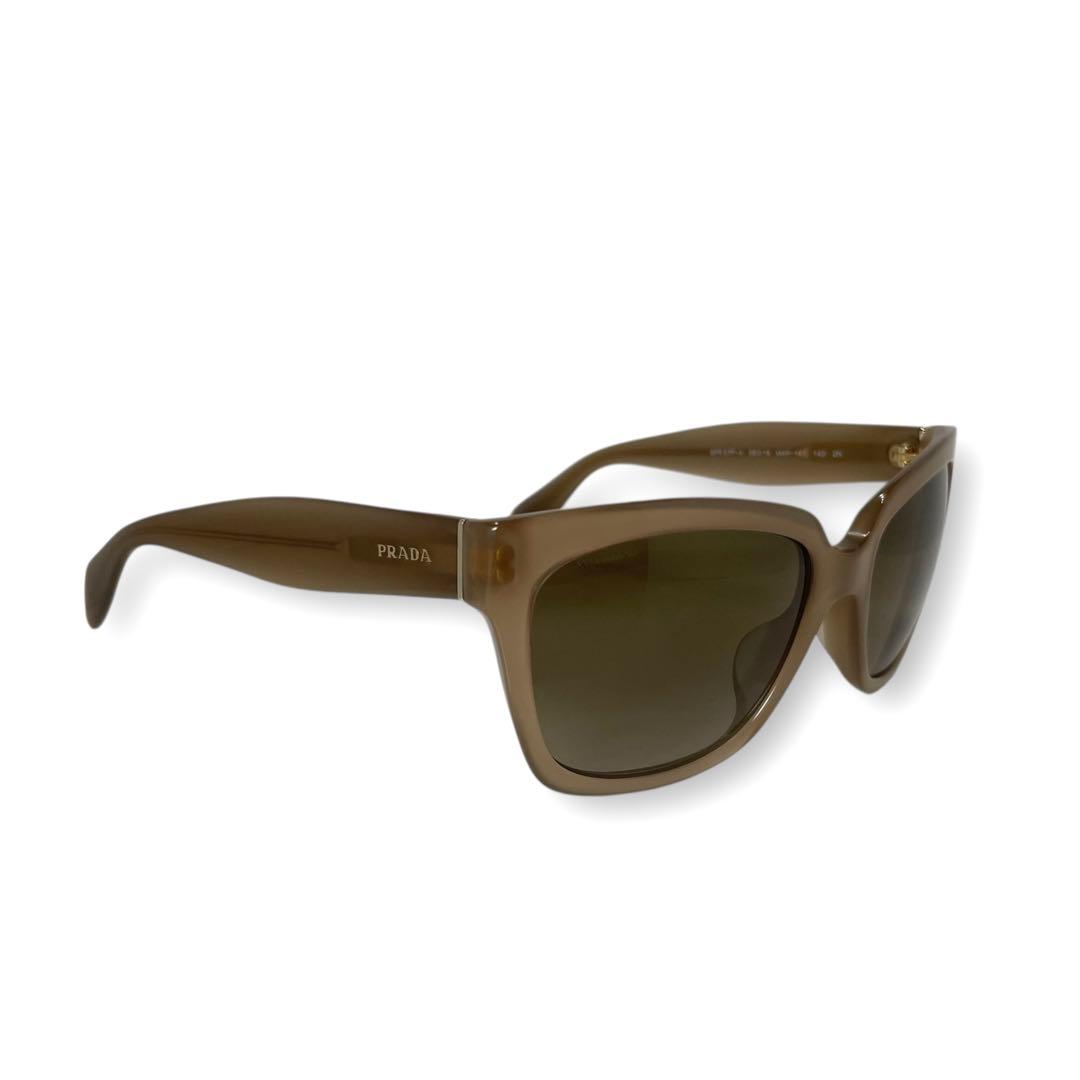 プラダ　PRADA サングラス　ライトブラウン　ユニセックス　サイドロゴ