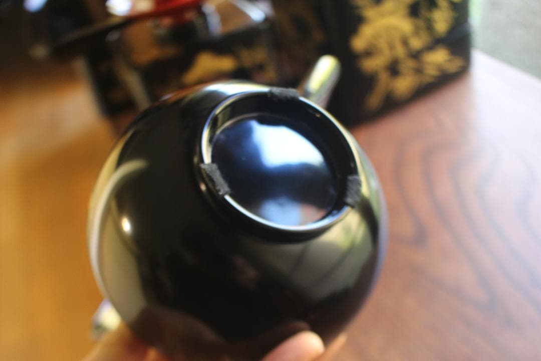 デッドストック！！極上松竹梅鶴亀沈金の映える輪島塗屠蘇器重箱揃い（検重箱お重