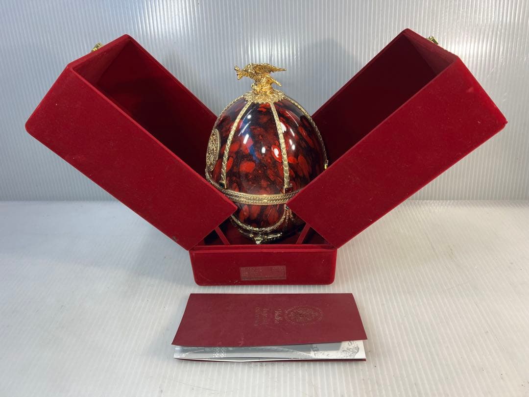 Ladogaインペリアルコレクション エッグ型ガラスアート空のボトル