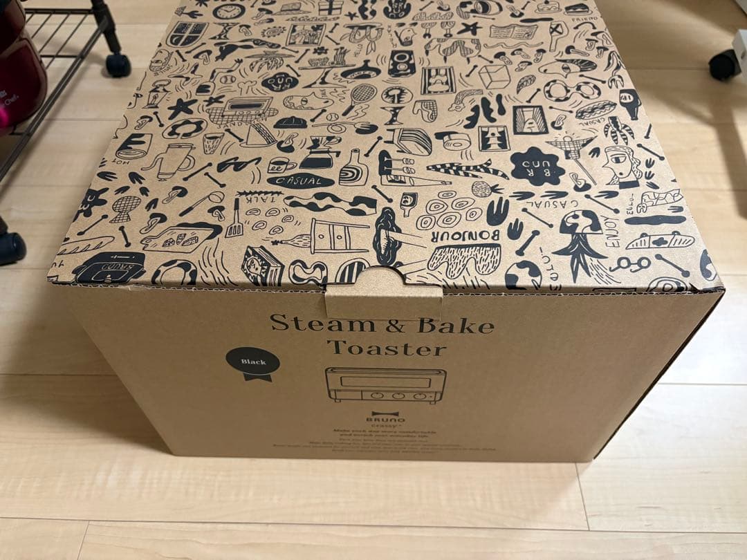 BRUNO ブルーノ スチーム＆ベイク トースター ブラック