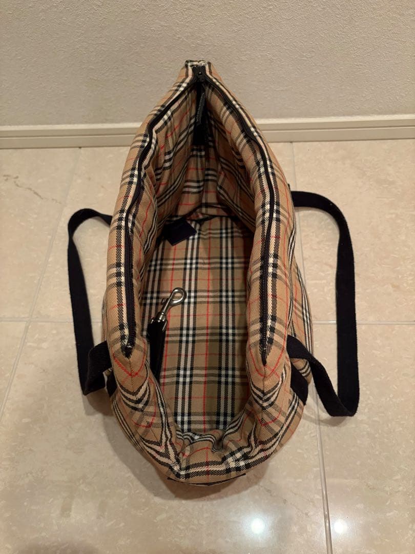 BURBERRY チェック柄 犬用キャリーバッグ