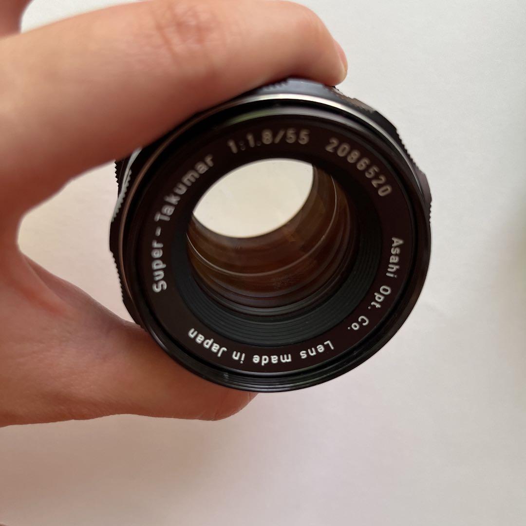 Super Takumar 55mm f1.8後期型+アダプター +レンズフード