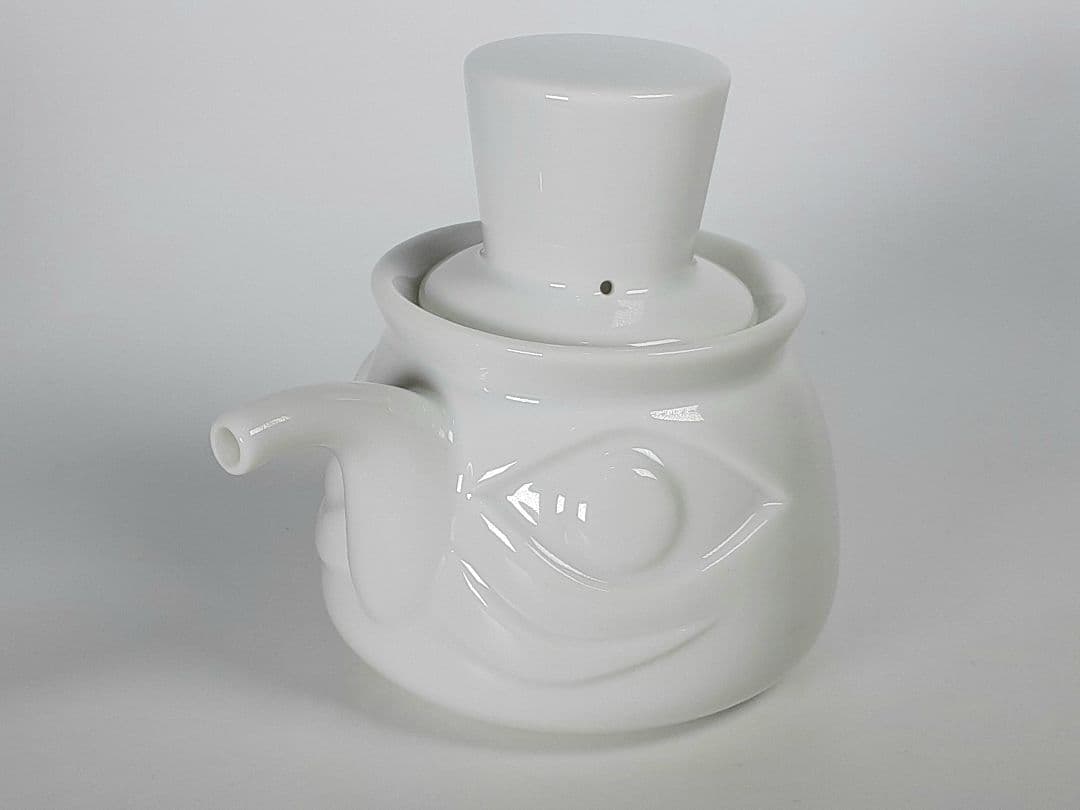 岡本太郎　男の子　マルキン醤油　　 醤油差し　陶器　ノベルティ　箱入り　未使用品