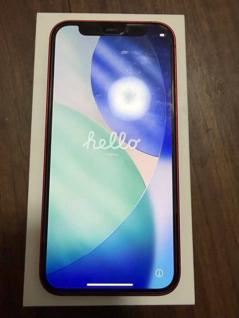 iPhone12mini RED 64GB バッテリー76% 初期化済み