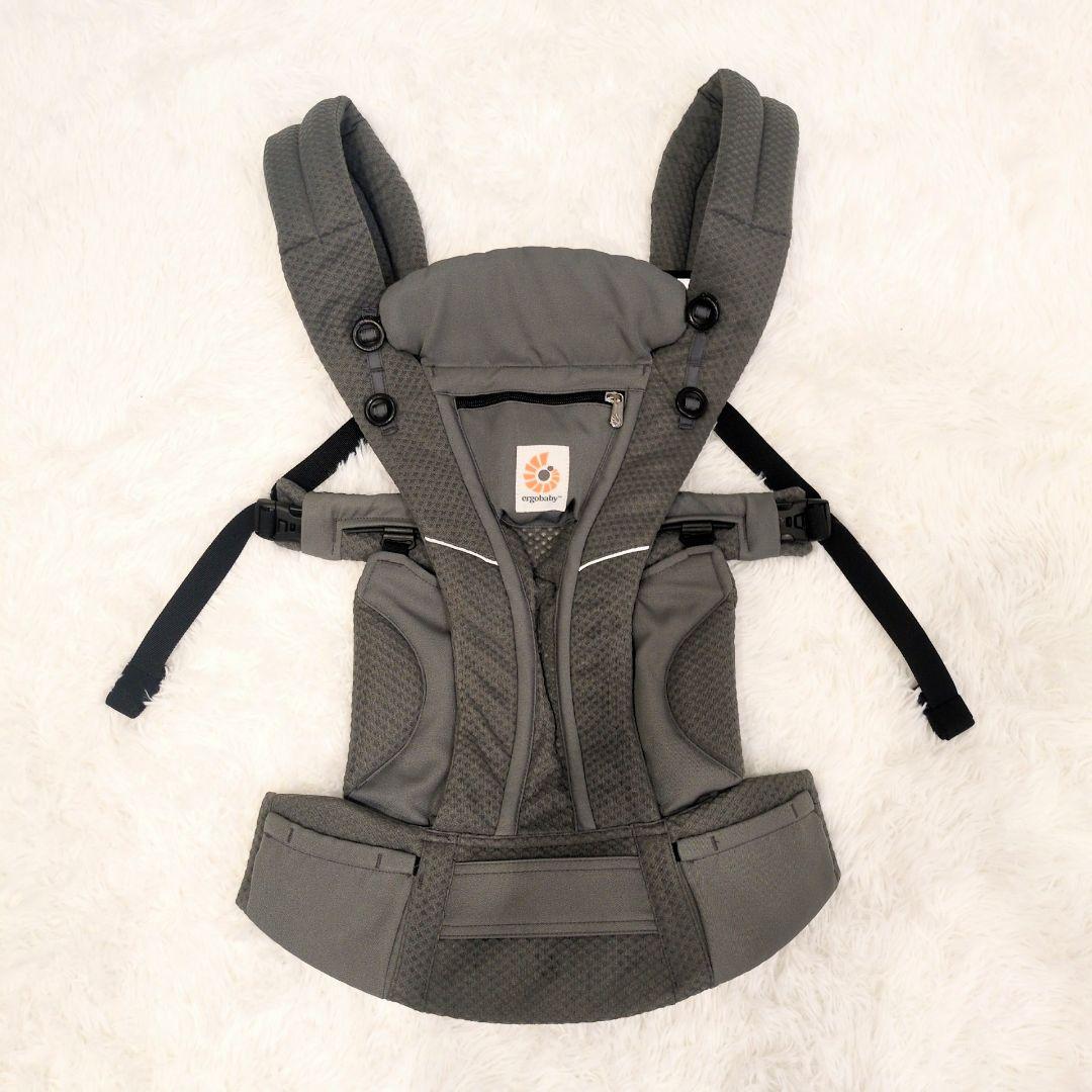 美品 エルゴ OMNI Breeze オムニブリーズ グラファイトグレー