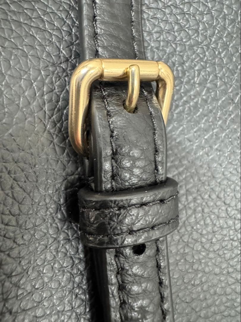 美品 COACH 2way ブラックレザー モリー ショルダーバッグ