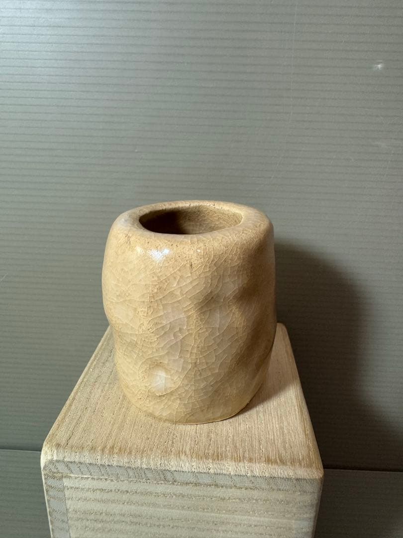 2873 萩焼　新庄助右衛門窯　蓋置　未使用