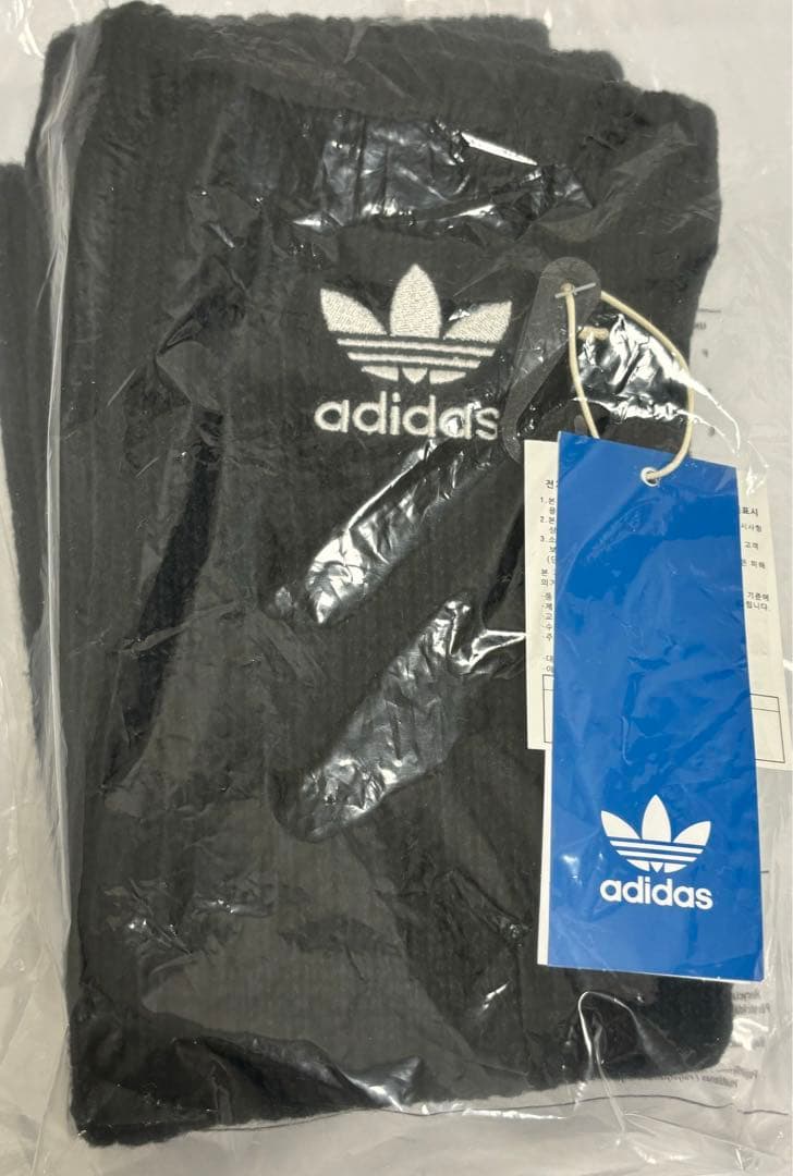 adidas リブ編み　レッグウォーマー2点セット