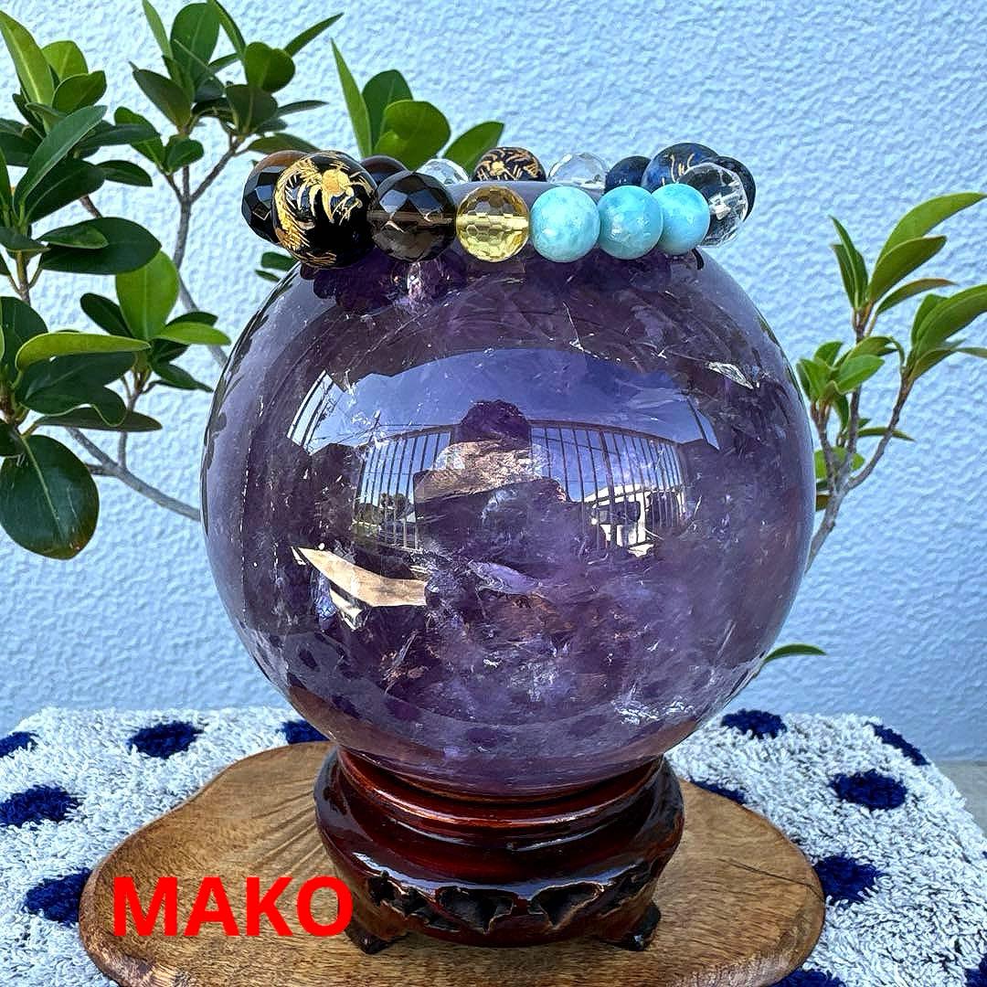 M1756☆アメジスト丸玉☆直径113mm1.9Kg☆天然石☆N50610-B