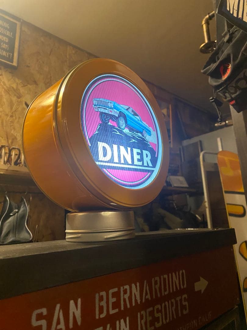 照明付き棚　アメリカン