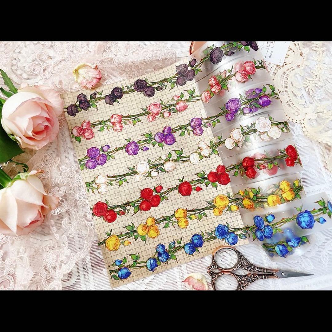 ▶︎import/hwaraさまPETマスキングテープrose newフルコンプ