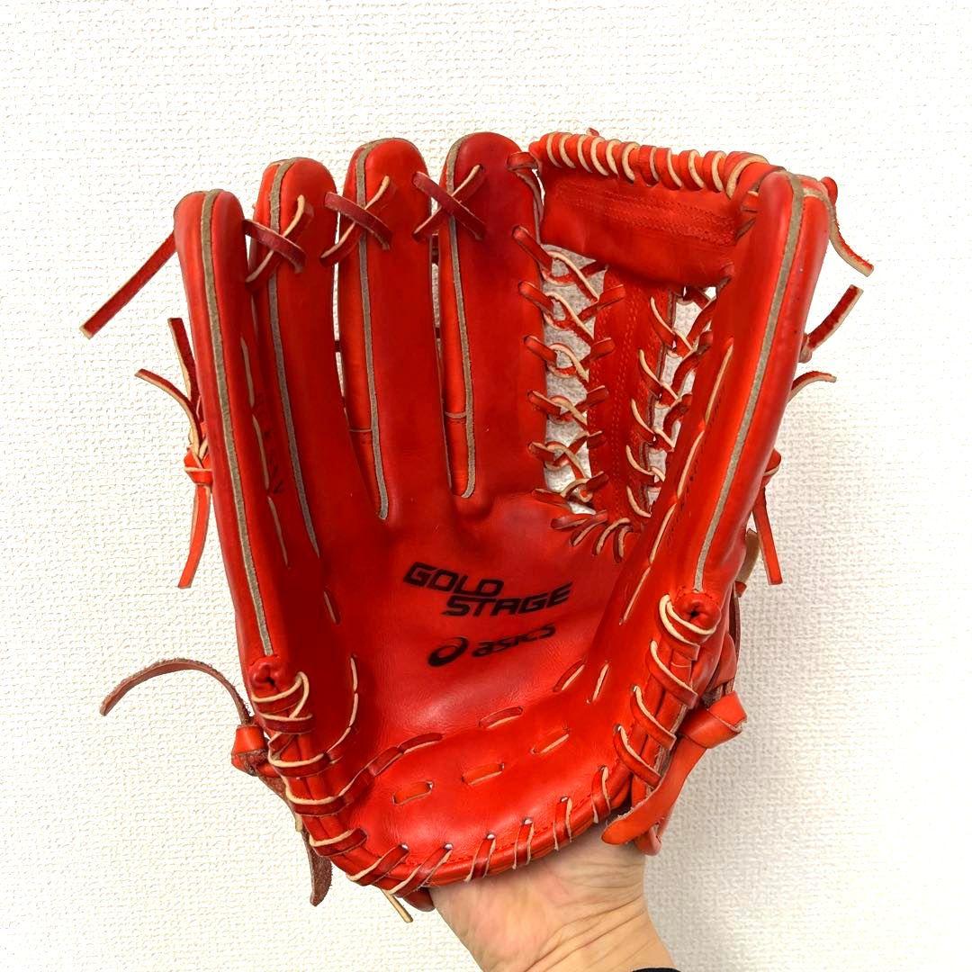 771 アシックス ゴールドステージ 極美品 硬式 外野手用グローブ 左投げ
