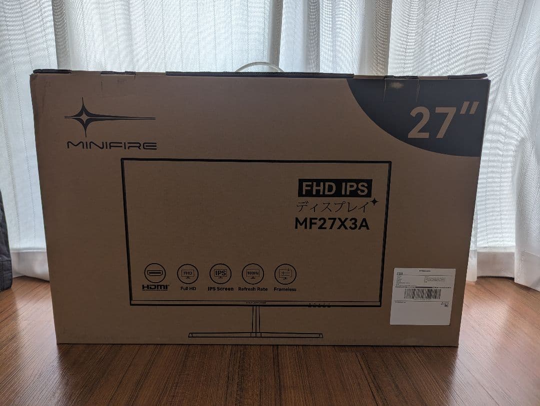 【新品未開封】MINIFIRE 27インチ FHD IPS モニター
