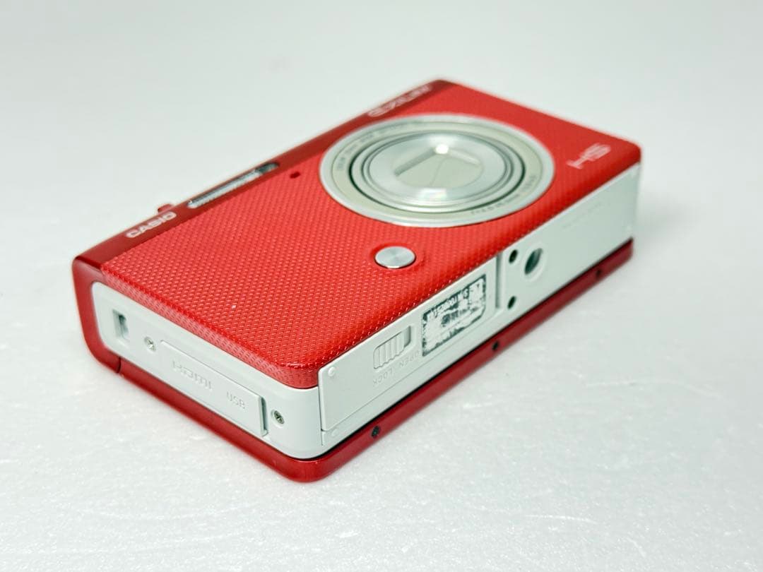 CASIO EX-ZR62 レッド 動作確認済 コンデジ 自撮り　wifi転送可