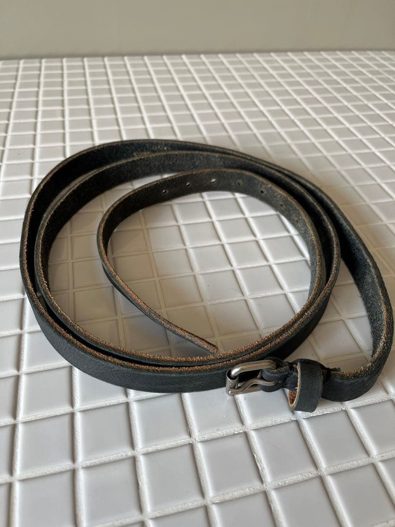 tricot COMME des GARÇONS ブラックレザーベルト