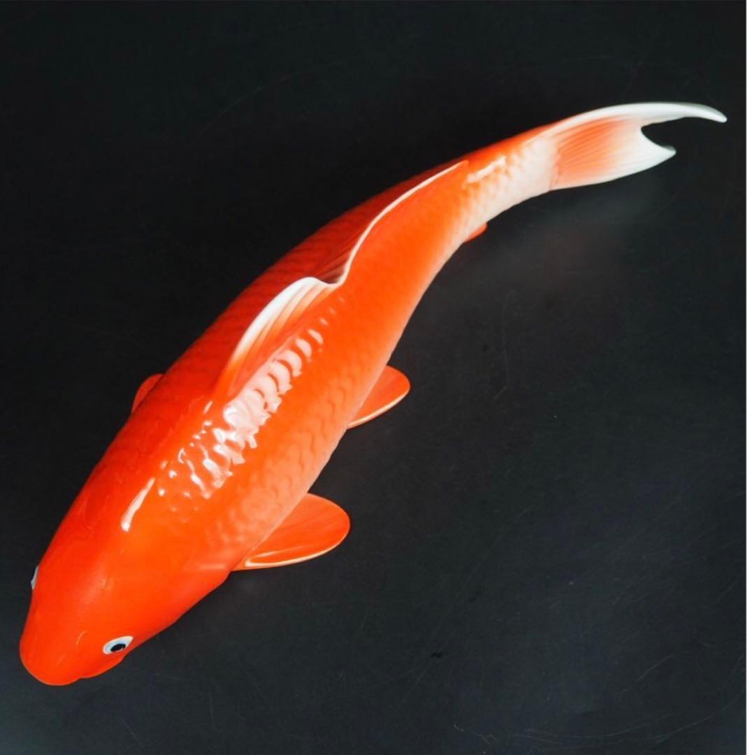 送料無料　ノリタケ　鯉置物ペア　完品無傷