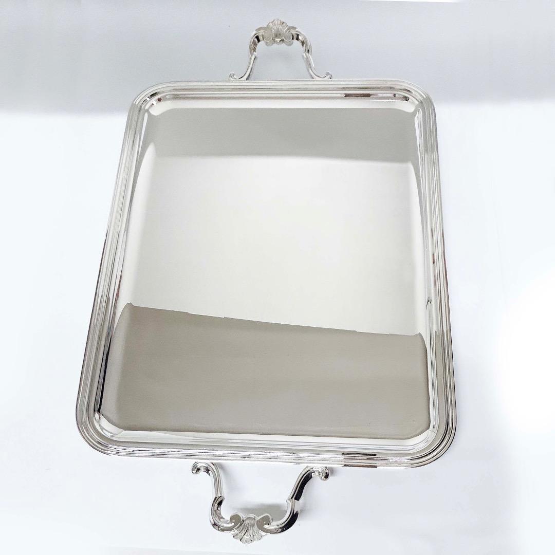 Christofle マルリースクエア型シルバーコーティングトレー【新品未使用】