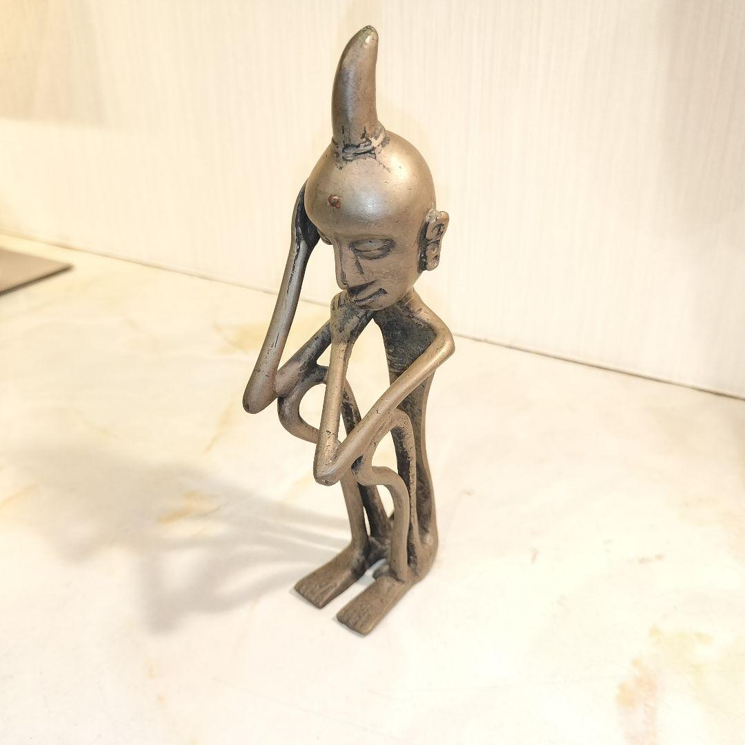 プリミティブアート アフリカ 金属製 ブロンズオブジェ