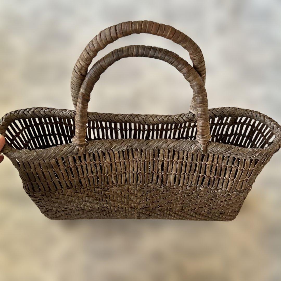 日本製　山葡萄　かごバッグ