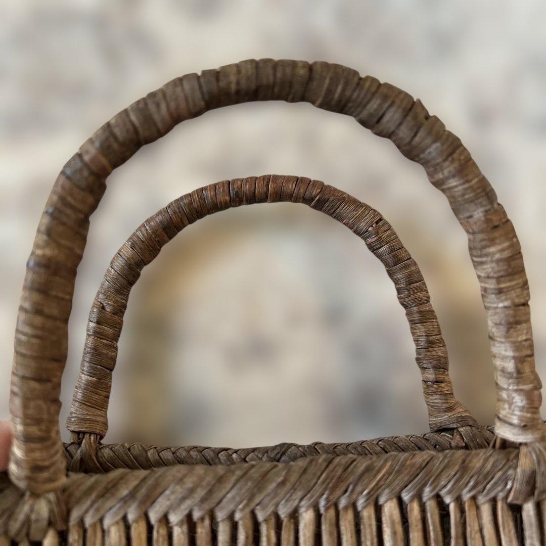 日本製　山葡萄　かごバッグ