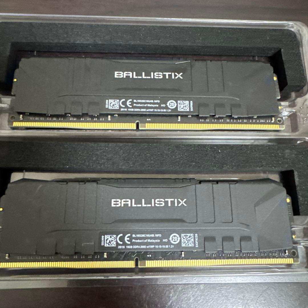 クルーシャル (マイクロン製) デスクトップ用ゲーミングメモリ 16GBX2枚