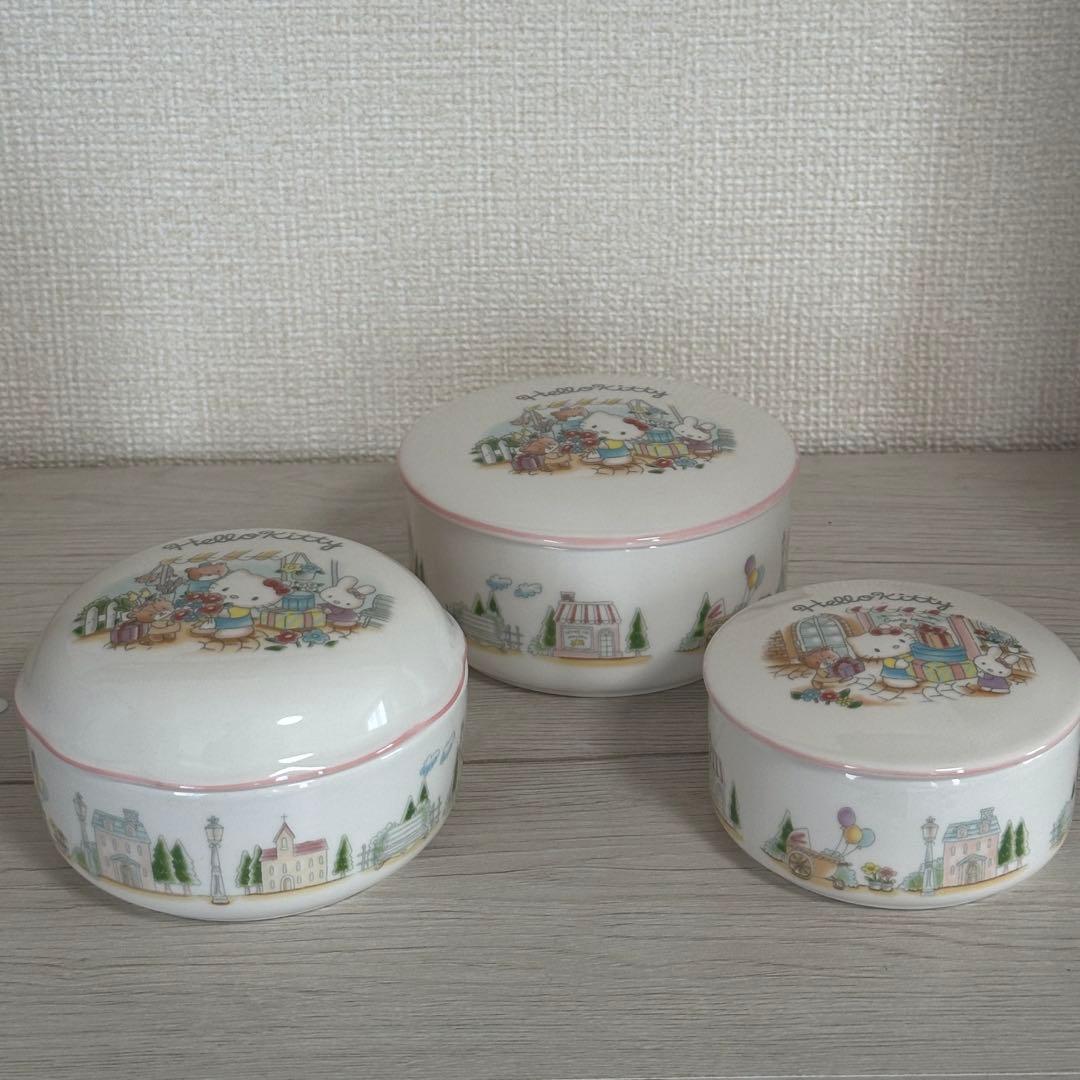 キティ NIKKO 硬質陶器 食器 小物入れ 日本製 1997年 シール付き