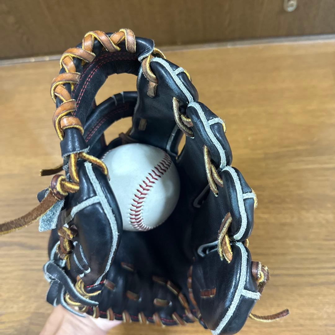リュウ　ryu グローブ　硬式　グラブ　内野手　ブラック