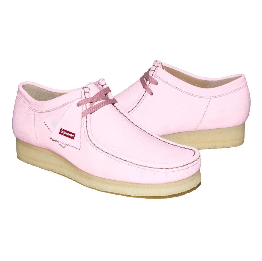 桃　Supreme Clarks Reflective Wallabees
