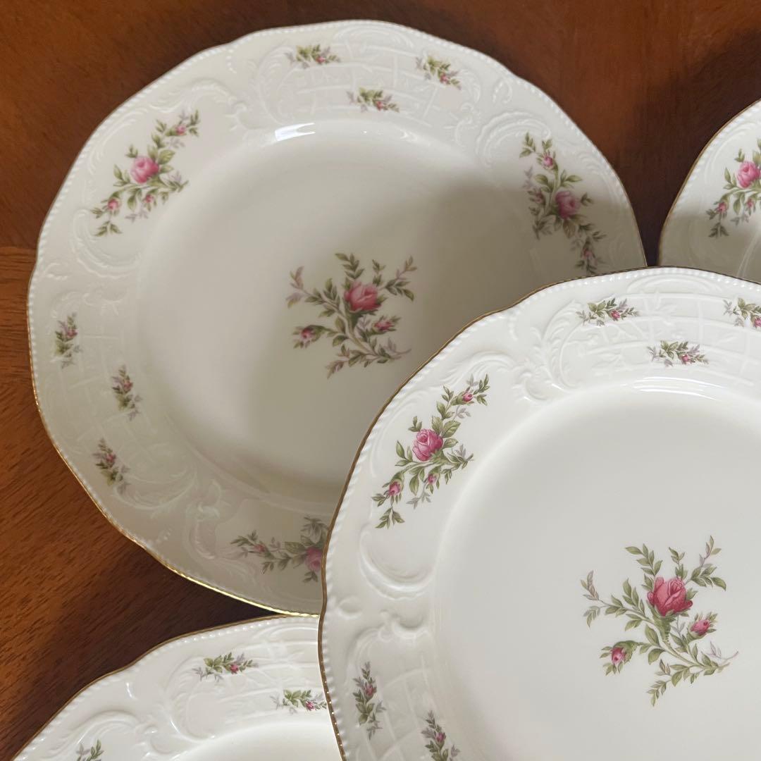 【美品】ドイツ製　ローゼンタール ★モスローズ★デザート皿　5枚