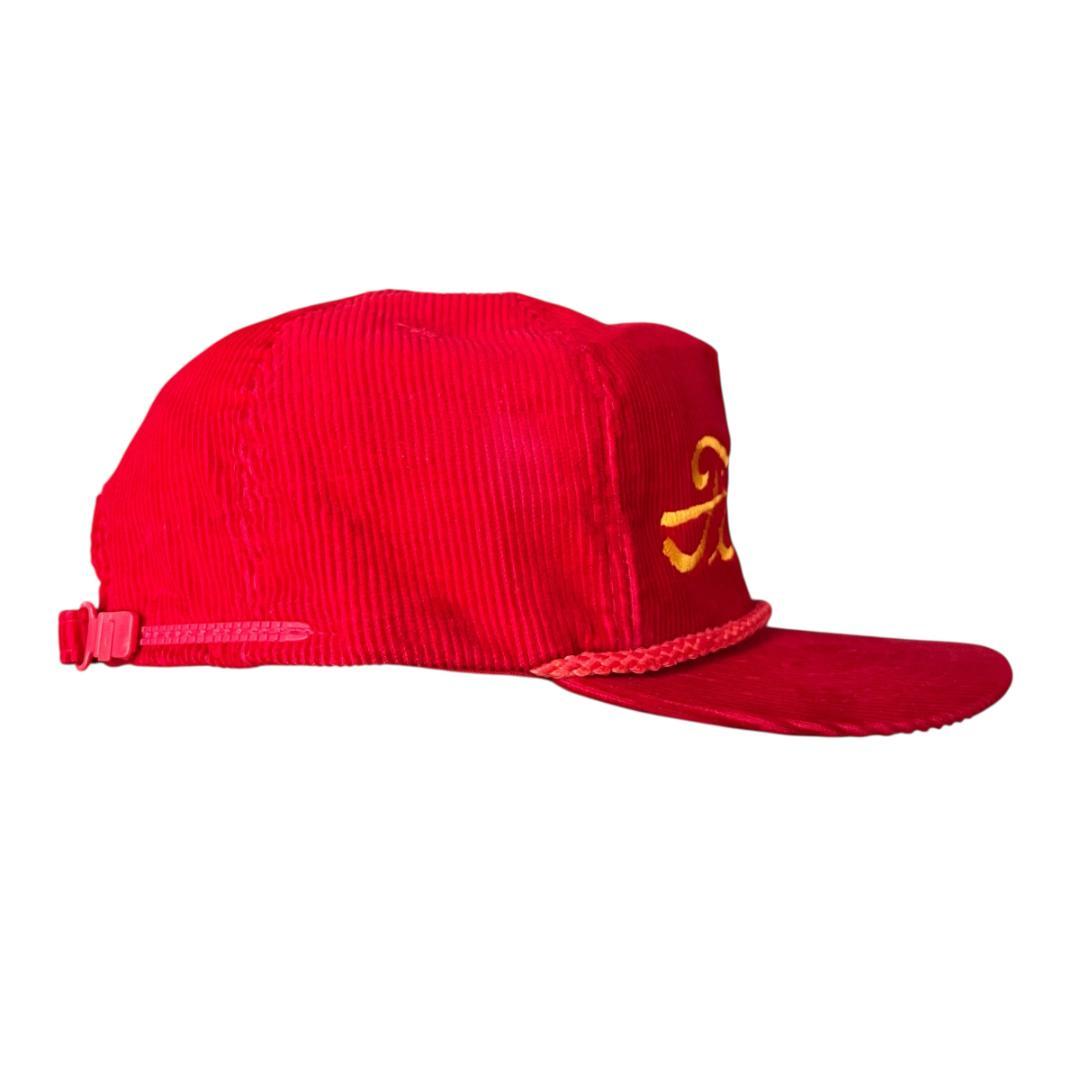 超美品　Ford　フォード　コーデュロイキャップ　アメ車　ダブルロゴ　ビンテージ