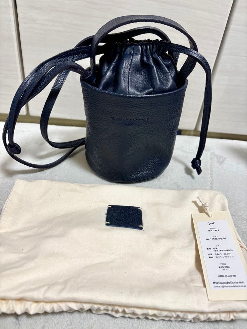 【未使用】thehighlights ザハイライツ 'pot' ink navy